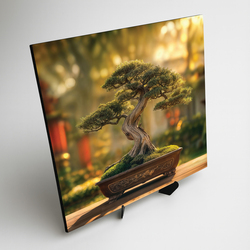 Image on wood - Bonsai