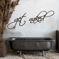 Fa felirat a hálószobába - Get Naked | Wenge