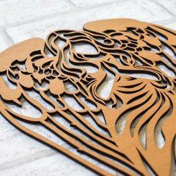 Wooden Angel on the Wall - Protector | Beech