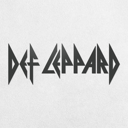 Drevené logo na stenu - Def Leppard | Antracitovo-šedá
