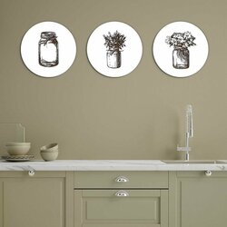 3 dielny kruhový obraz - Zaváraniny 