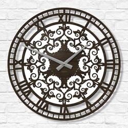 Drevené nástenné hodiny - Ornamenty | Wenge