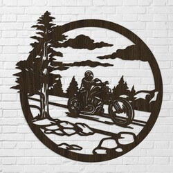 Original gift for a biker - Motorcycle Wall Art | Wenge