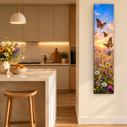Wooden decorative panel - Butterfly flight