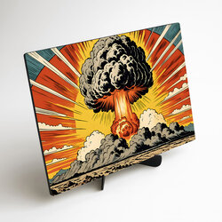Pop art painting - Atomic mushroom