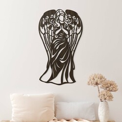 Wooden Angel on the Wall - Protector | Wenge