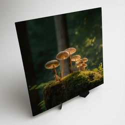 Wooden picture - Forest mushrooms