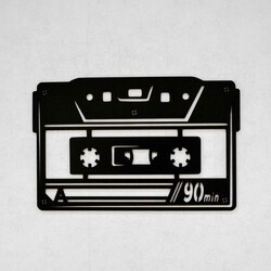 Retro Wall Decoration - Cassette | Black