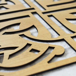 Wooden Wall Art - Celtic Knots | Gold Craft Oak
