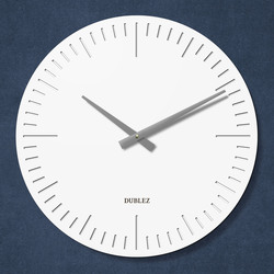 Designové nástěnné hodiny - Minute | Bílá