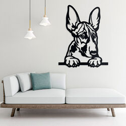 Wooden Wall Art - Bull Terrier Puppy | Black