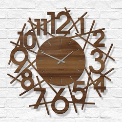 Designer Clock - Vortex | Walnut