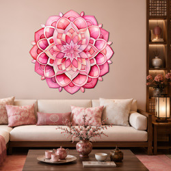 Wooden wall mandala - Rosé
