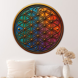 Colorful image - Flower of Life