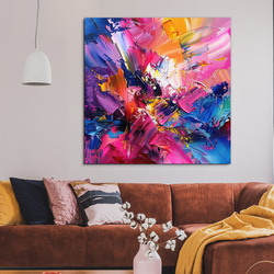 Abstract painting - Explosion of colors