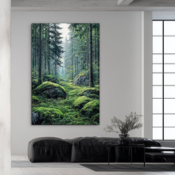 Tablou din lemn - Pădure adâncă