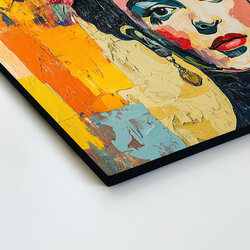 Wooden Wall Art - Frida Kahlo in Color