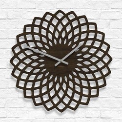 Drevené hodiny na stenu do kuchyne - Floris | Wenge