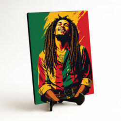 Színes reggae kép - Bob Marley