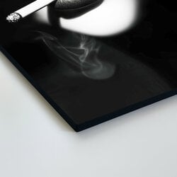 Black and white glamour image - Woman with a cigarette