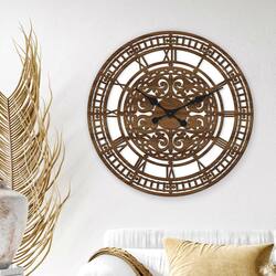 Vintage Wooden Wall Clock - Majestique | Walnut