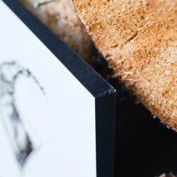 Drevený gravírovaný obraz do baru - Koktail | Biela