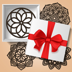 Exkluzivní dárek - Dřevěná mandala