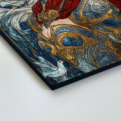 Drevený obraz na stenu - Valkýra