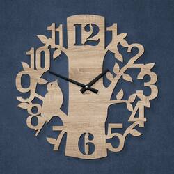 Children&#039;s Wall Clock - Bird | Oak Sonoma
