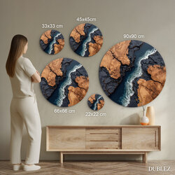 Wooden picture - Birth of the river