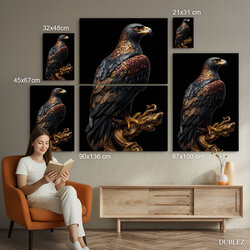 Luxusní obraz na dřevě - Bronzový orel