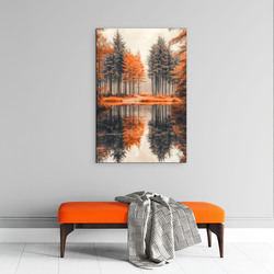 Wooden Wall Art - Autumn Landscape