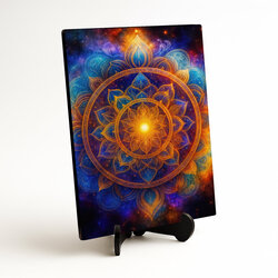 Wooden picture - Angelic mandala