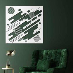 Abstract Wall Art Picture | White