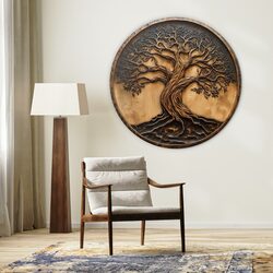 Wooden Wall Art - Olive Tree