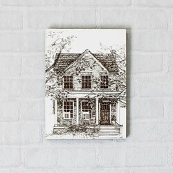 Old House - Engraved Picture