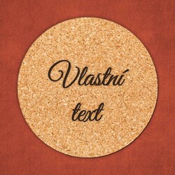 Korkový podtácek s vlastním textem