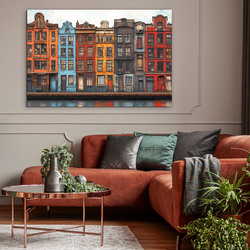 Wooden picture - Amsterdam