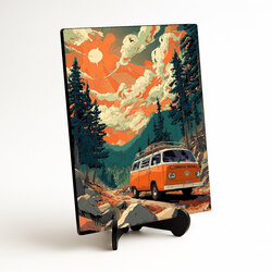 Retro image of Volkswagen T2 - Gift for the traveler