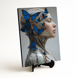 Futuristický obraz do spálne - Kybernetická múza