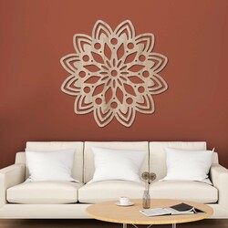 Wooden Mandala on the Wall - Unique | Oak Sonoma