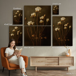 Rustikálny obraz na stenu - Krehká krása | 90x136 cm