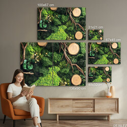 Green Wall Art - Oasis of Moss