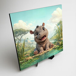 Detský obraz na stenu - Hrošík