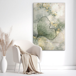 Moderný drevený obraz - Ginkgo Linea