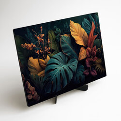 Moderný obraz do obývačky - Neonová džungľa