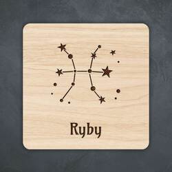 Dárek pro kamaráda - Tácek pod sklenici znamení Ryby