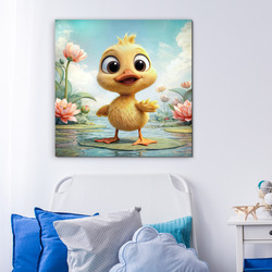 Children's wall picture - Duckling