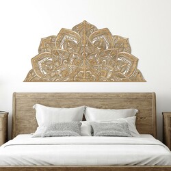 Half Mandala above the Sofa - Luna | Gold Craft Oak