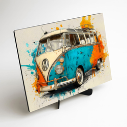 Wooden picture - Volkswagen T1 Bus